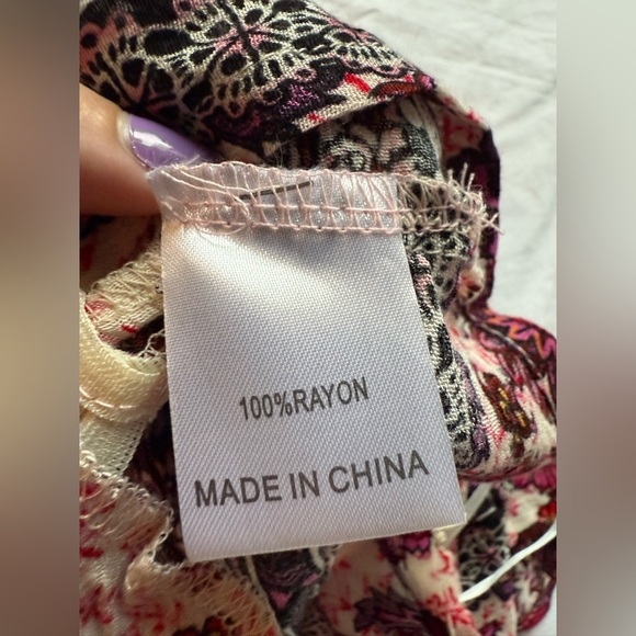 LF Seek The Label Pink and Red Floral High Waisted Shorts - Picture 6 of 11